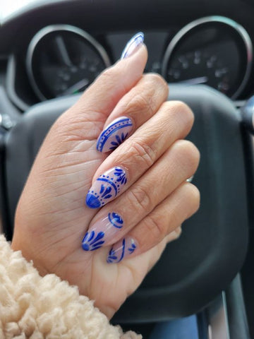 beautiful nails manicure with a fashionable design on the nails - Stock  Image - Everypixel